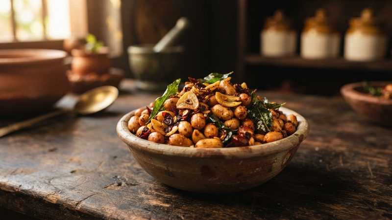 Chili Garlic Peanuts