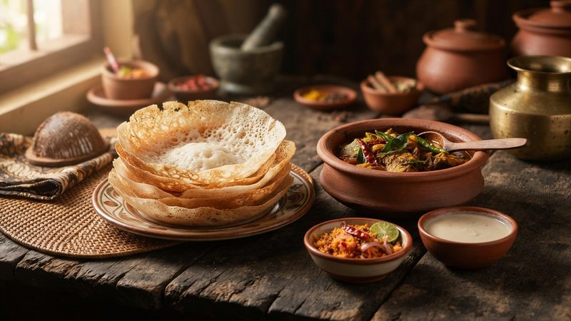 Hoppers with Curry